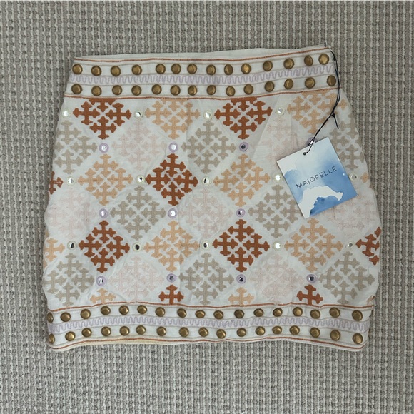Majorelle Liza Mini Skirt in Desert Multi - Picture 2 of 5